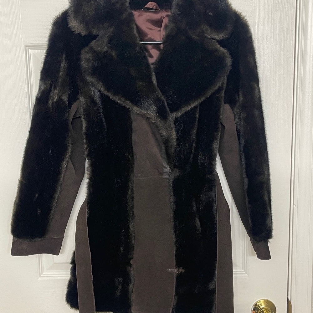 Tissavel of France Dark Brown Teddy Jacket - Picture 9 of 14